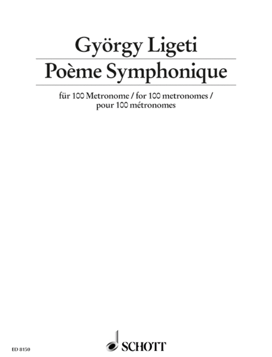 Poème Symphonique Score scores gallery preview page 1