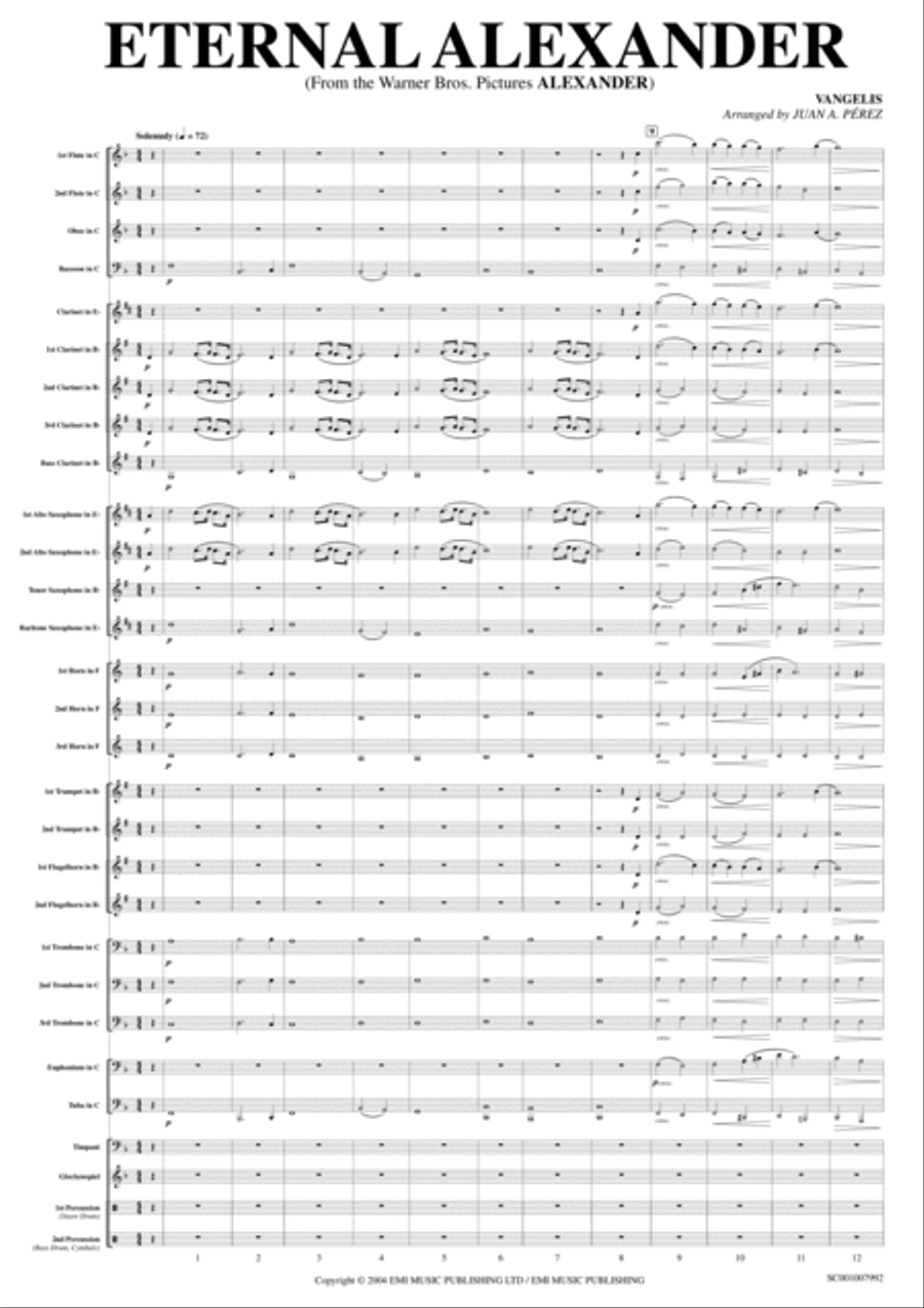 Eternal Alexander Concert Band scores gallery preview page 3