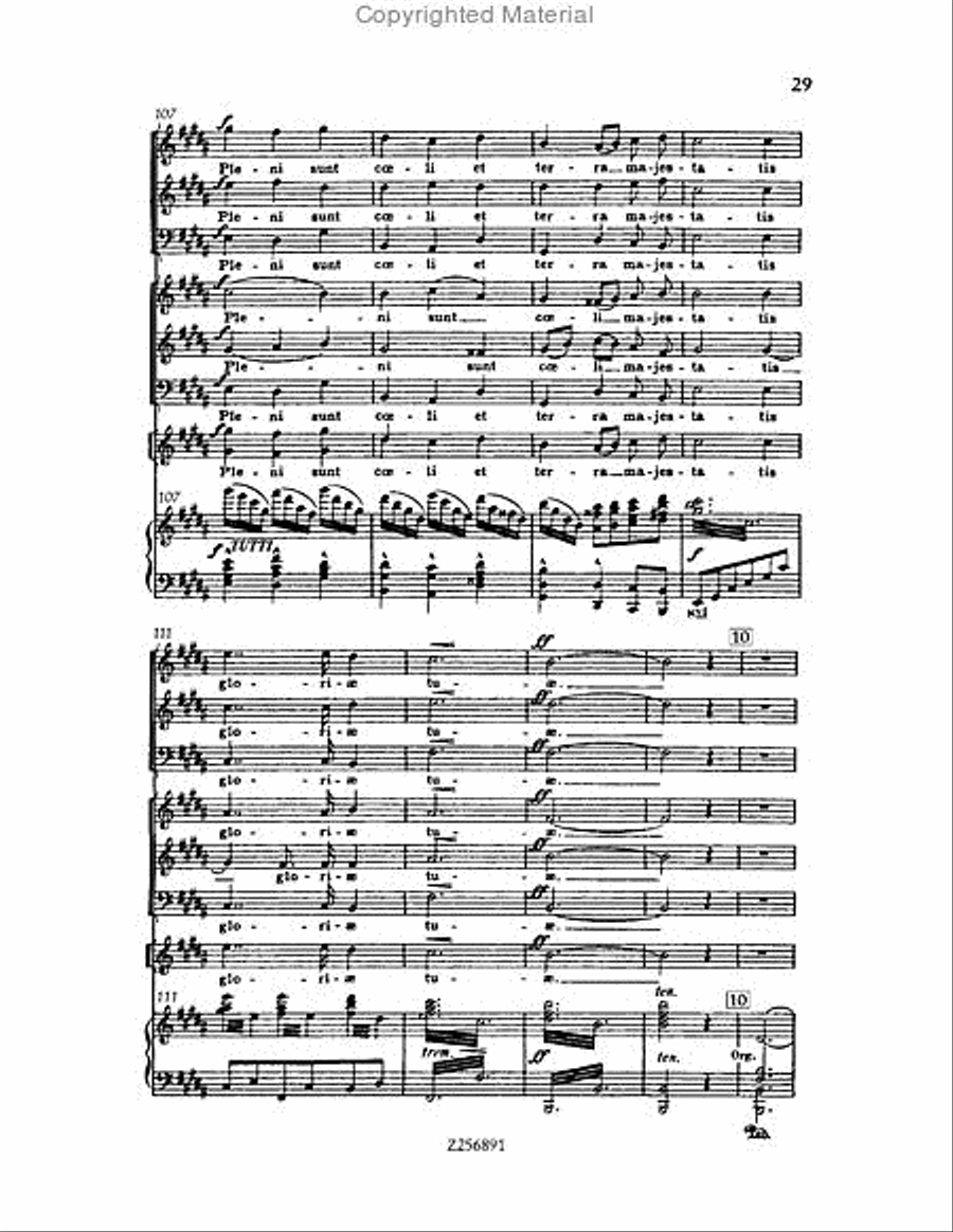 Te Deum, H 118 Choir scores gallery preview page 29