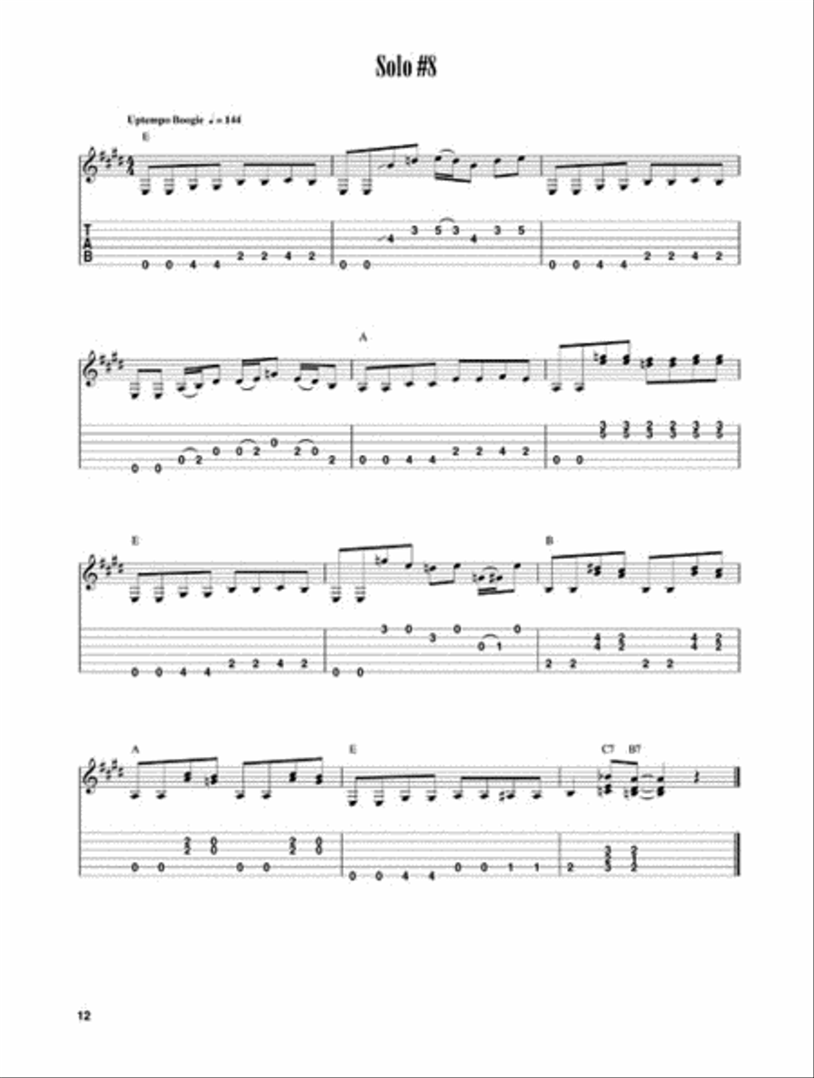 Solo Blues Guitar Solo Blues Guitar Electric Guitar scores gallery preview page 5