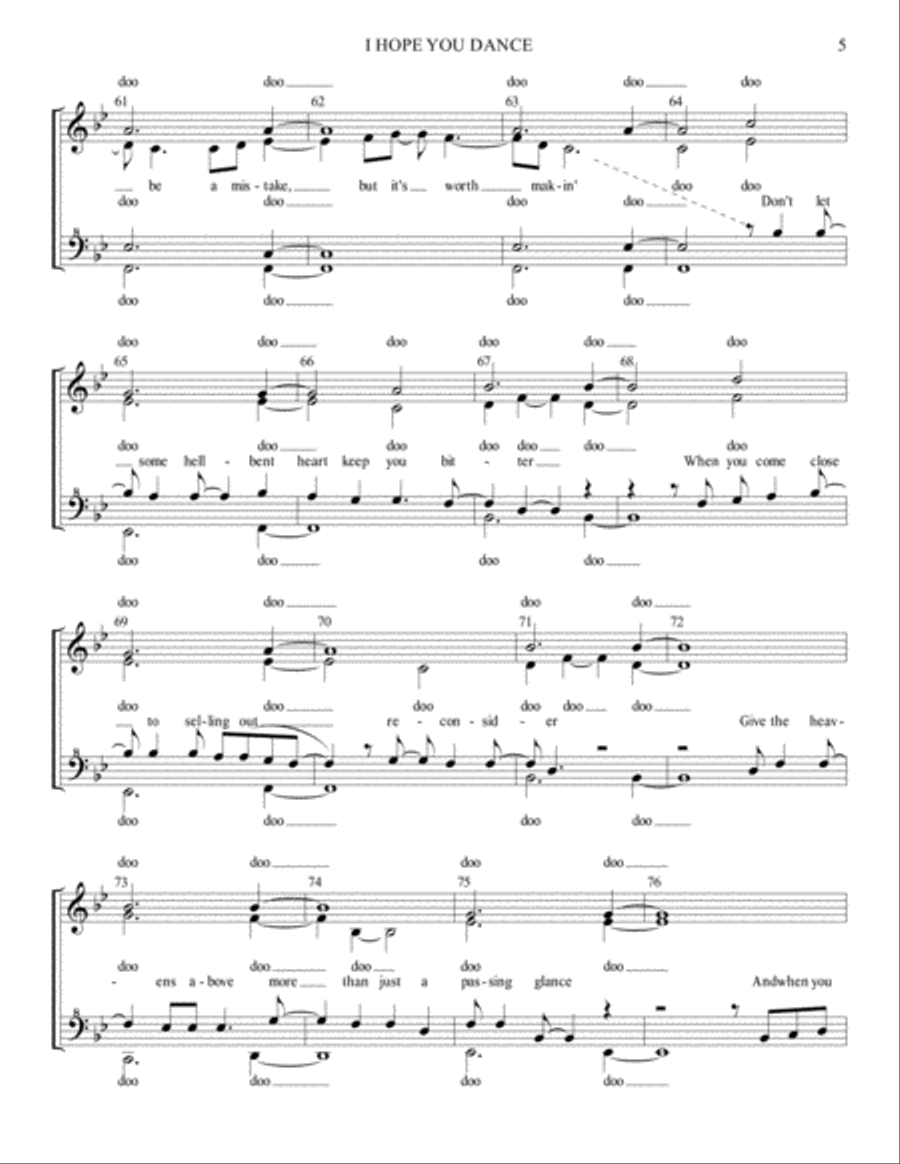 I Hope You Dance I Hope You Dance SSAA scores gallery preview page 5
