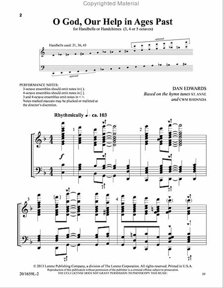 O God, Our Help in Ages Past 5-Octaves scores gallery preview page 2