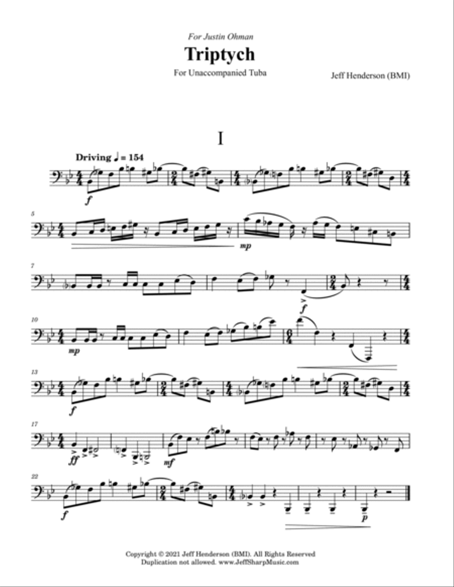 Triptych Tuba scores gallery preview page 2
