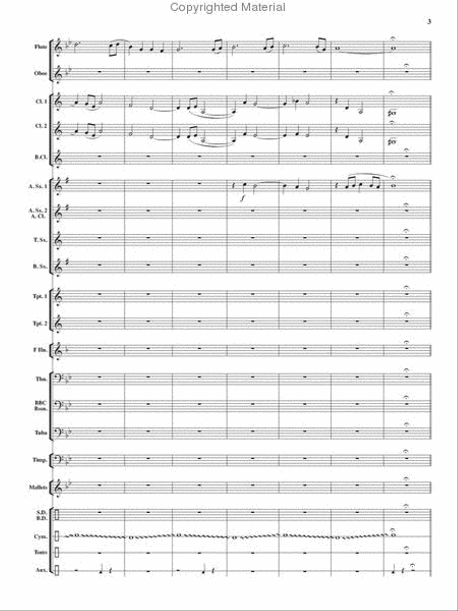 Renegade Dances Renegade Dances Concert Band scores gallery preview page 3