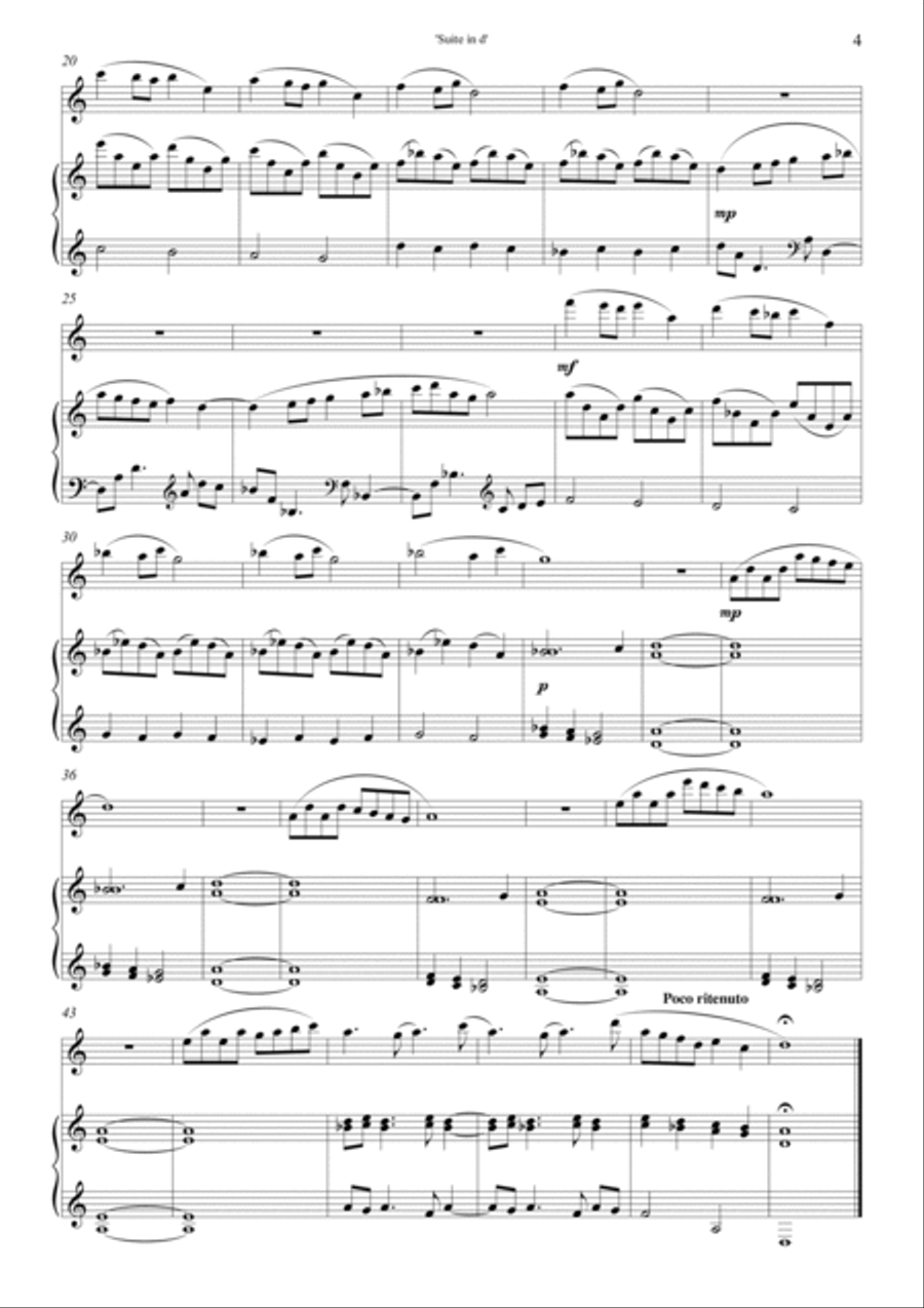 Suite in d Suite in d Woodwind Duet scores gallery preview page 6