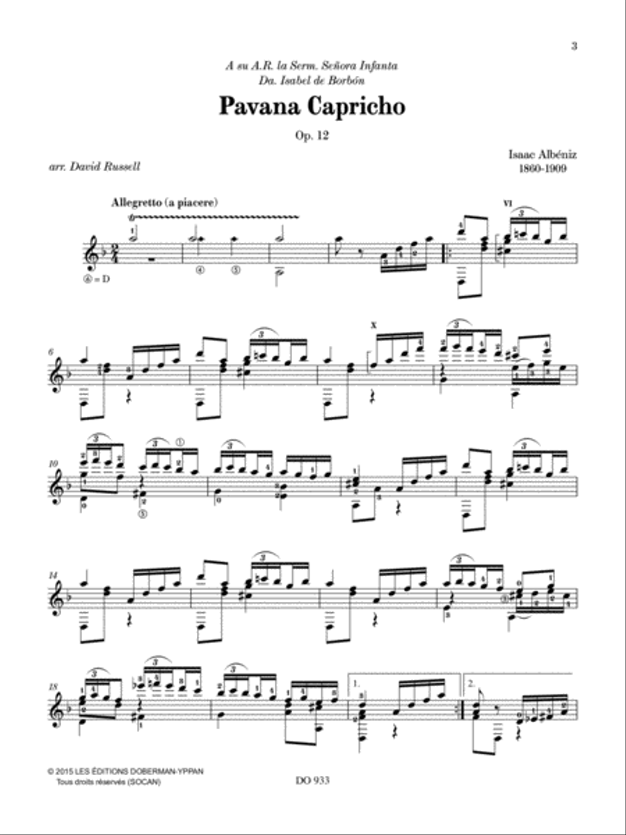 The Music of Albéniz, vol. 3 Classical Guitar scores gallery preview page 3