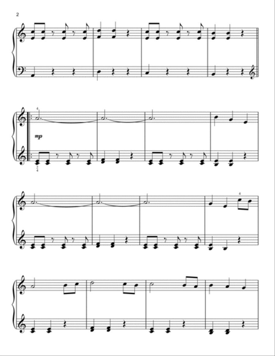 Battlefield 1942 Theme Battlefield 1942 Theme Easy Piano scores gallery preview page 2