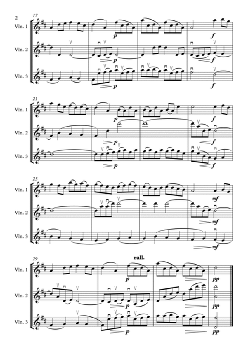 Bach - Musette - 3 Violins, Violin Trio, Violin Group image number null