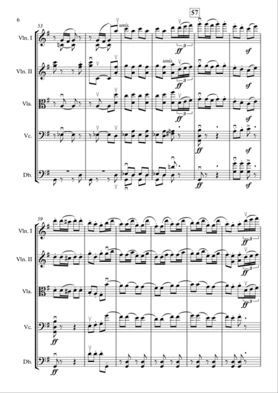 Trepak (From the Nutcracker Suite) [String Orchestra] String Orchestra scores gallery preview page 6