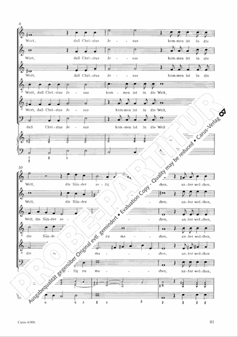 Ten motets Choir scores gallery preview page 83