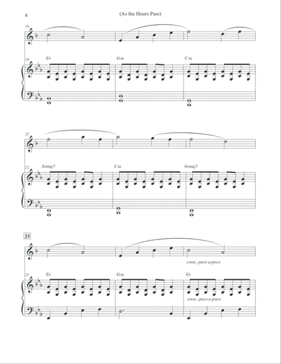 As the Hours Pass - Clarinet & Piano Clarinet Solo scores gallery preview page 4