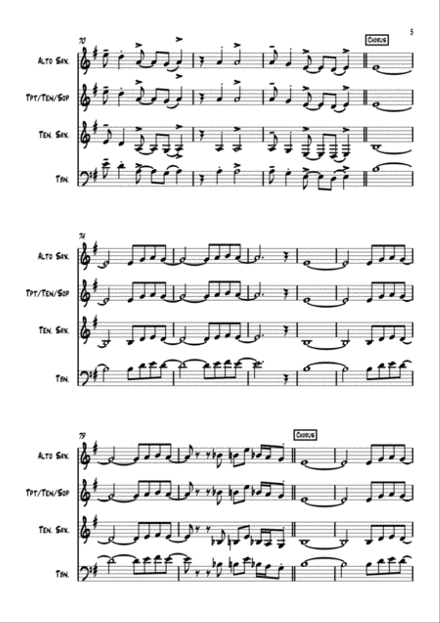 Lonely Boy Small Ensemble scores gallery preview page 6