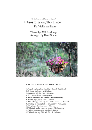 Book cover for Jesus loves me This I know (For Violin and Piano)