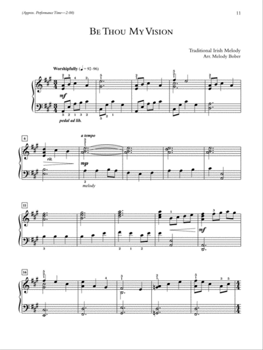 A Call to Prayer Piano Solo scores gallery preview page 3