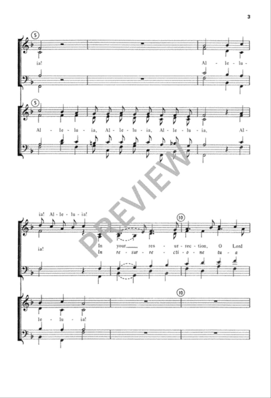 Alleluia! In Your Resurrection 4-Part scores gallery preview page 4