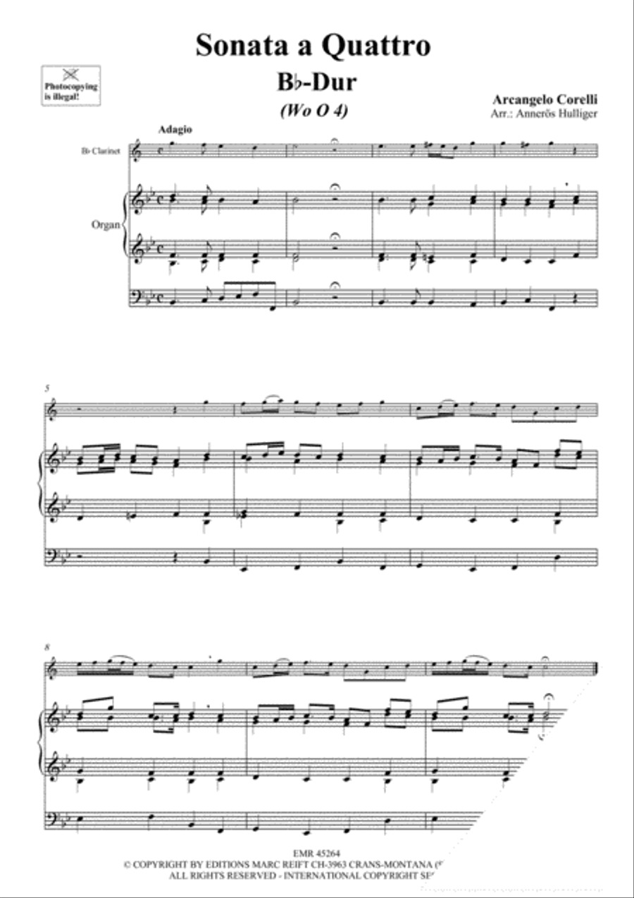 Sonata a Quattro Sonata a Quattro Clarinet scores gallery preview page 3