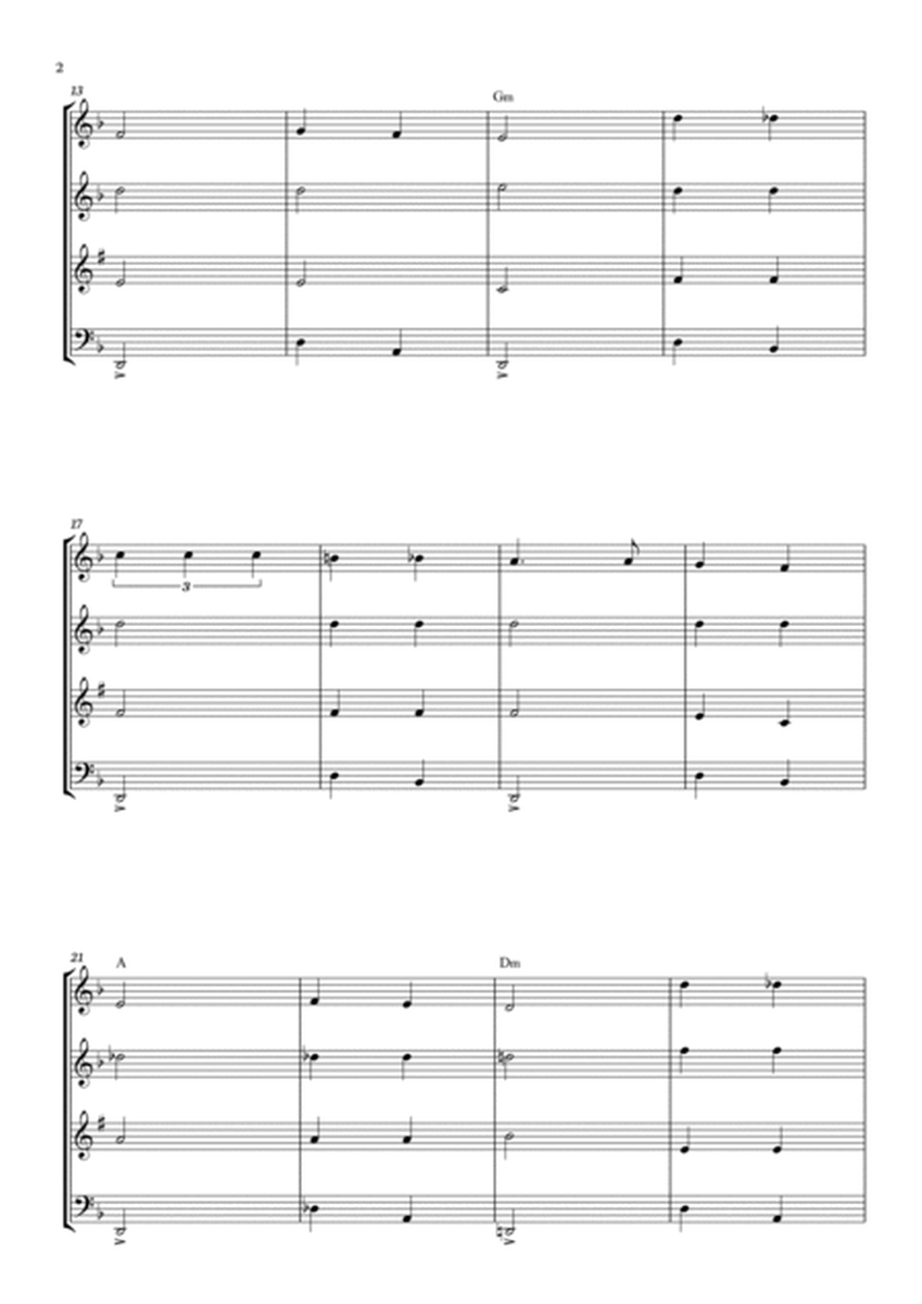 Habanera - Carmen - Georges Bizet, for Woodwind Quartet with chords in a easy version. image number null