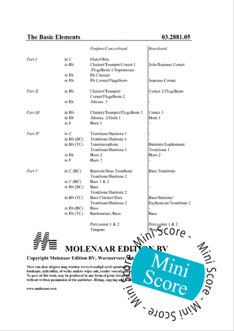 The Basic Elements Concert Band scores gallery preview page 4