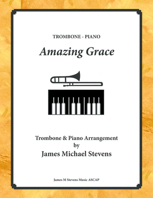 Book cover for Amazing Grace - Solo Trombone & Piano
