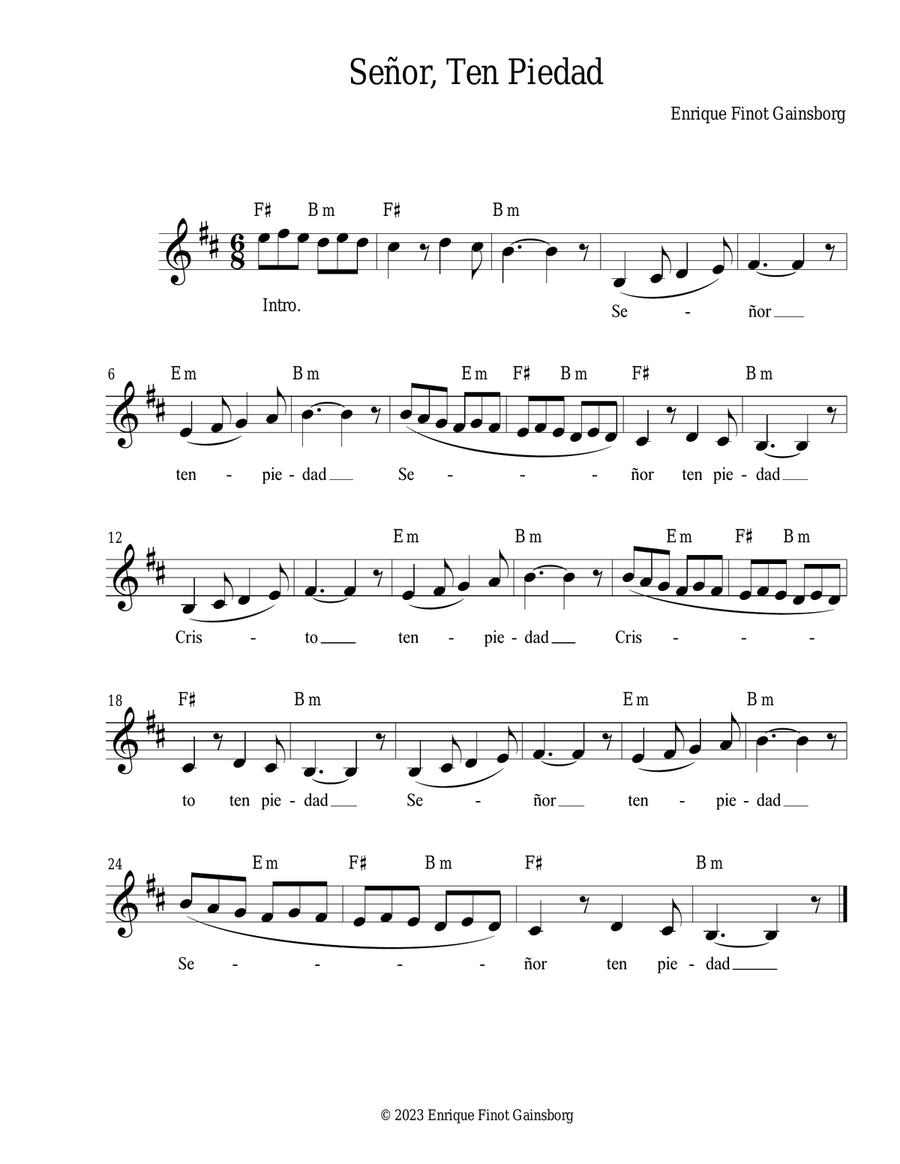 Bendita Eucaristía Piano scores gallery preview page 3