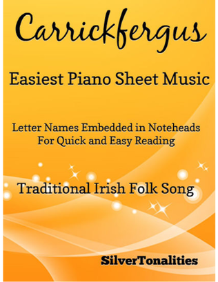 Book cover for Carrickfergus Easiest Piano Sheet Music