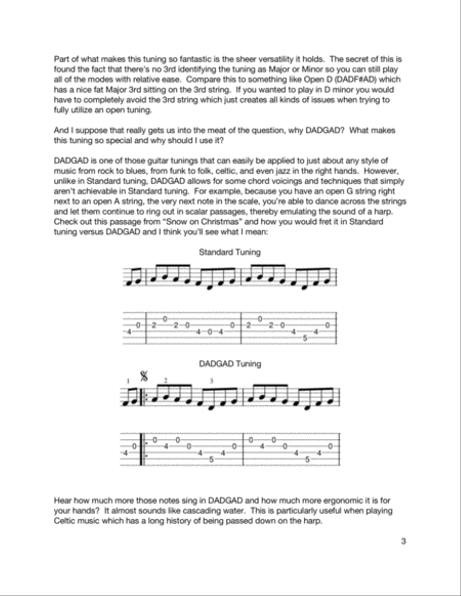 A DADGAD Christmas Acoustic Guitar scores gallery preview page 5