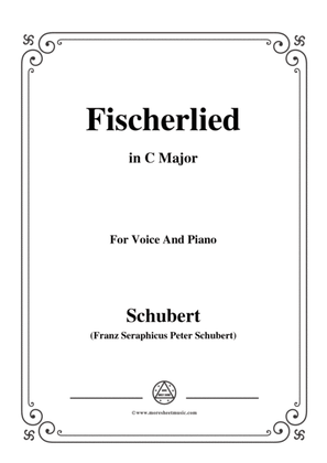 Book cover for Schubert-Fischerlied (Version II),in C Major,for Voice and Piano