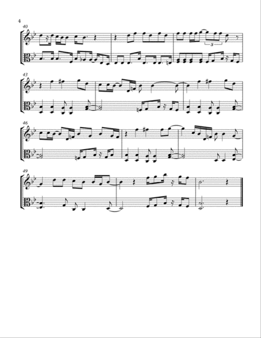 You Are The Best Thing String Duet scores gallery preview page 4