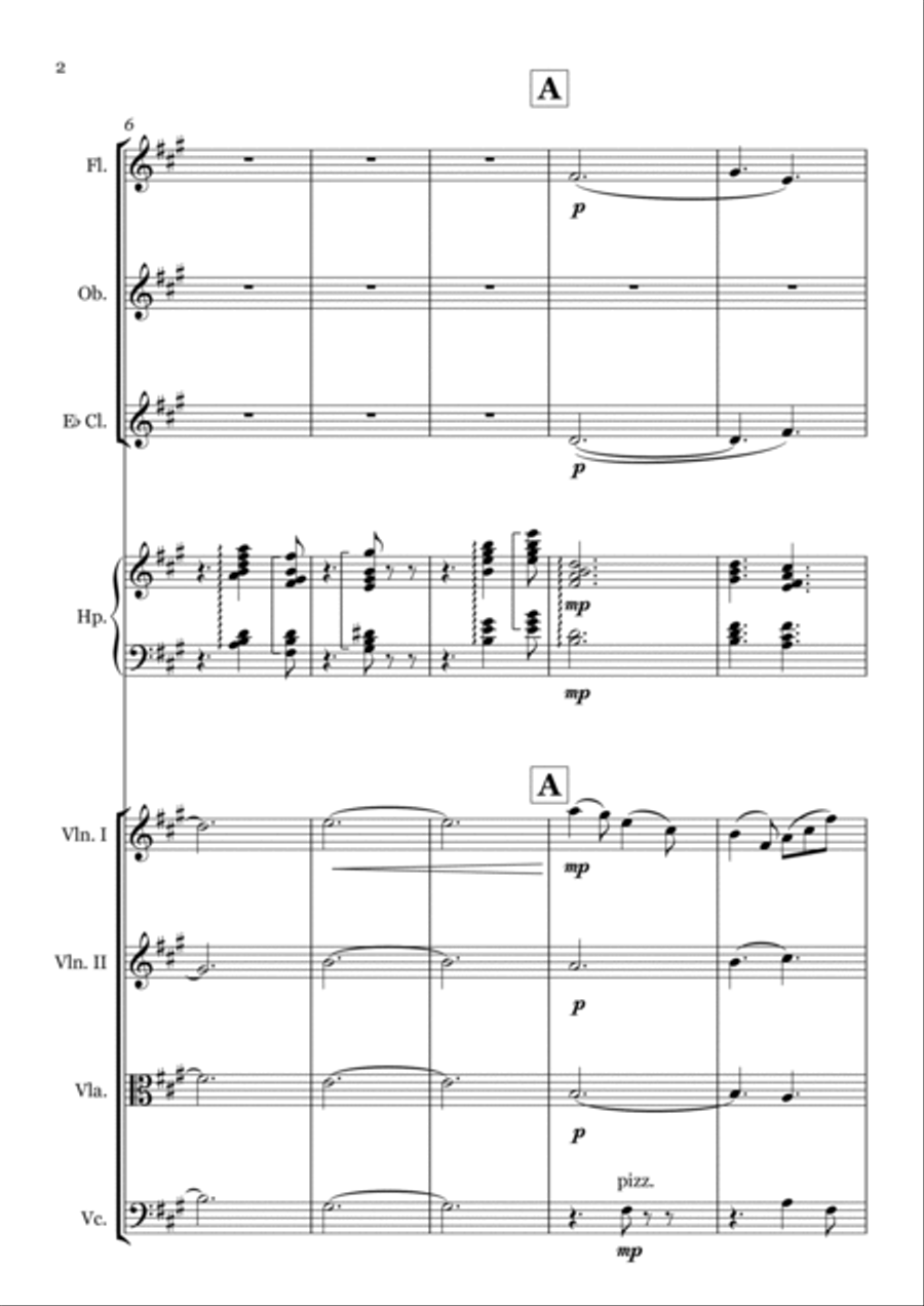 Midnight Nocturne Chamber Orchestra scores gallery preview page 3