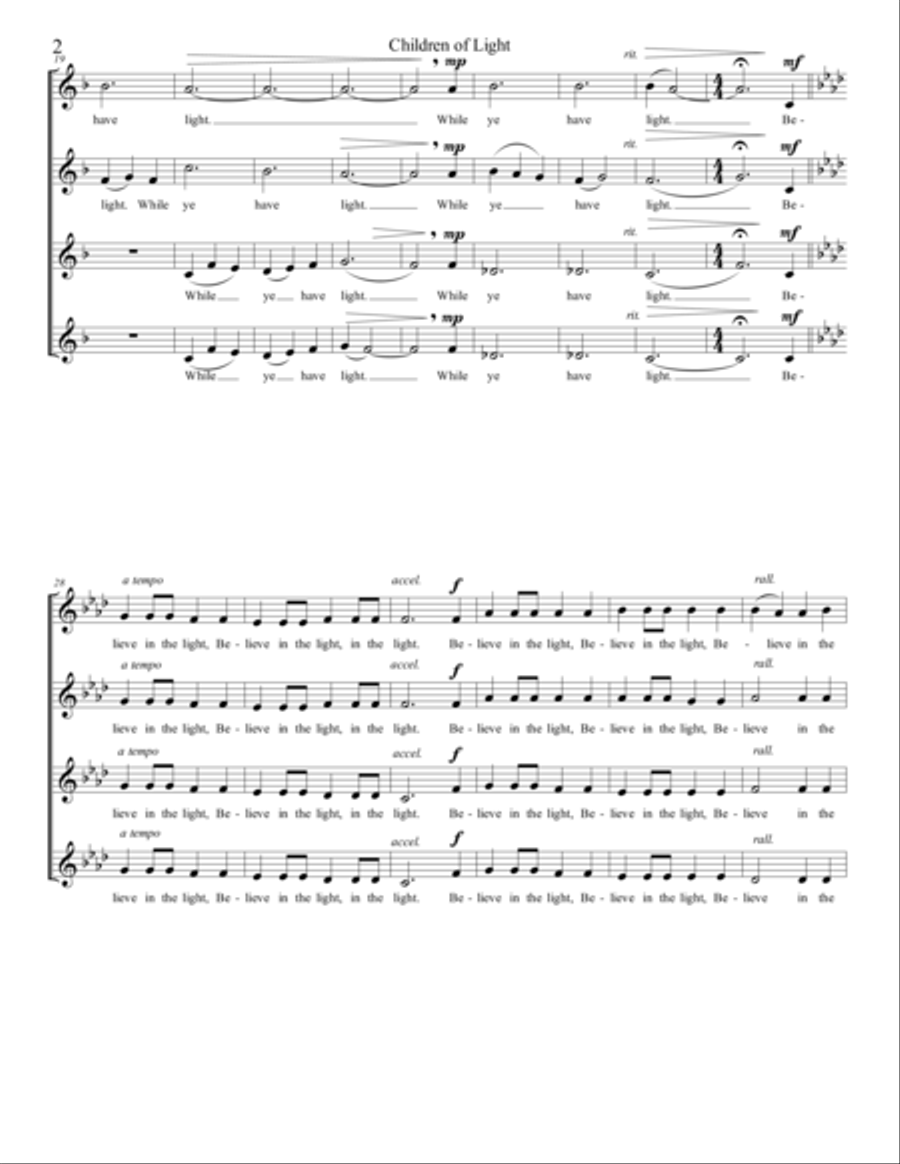 Children of Light SSAA scores gallery preview page 3