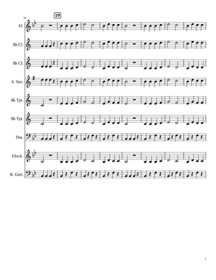 Playing Around - Au Claire de La Lune for Beginner Band
