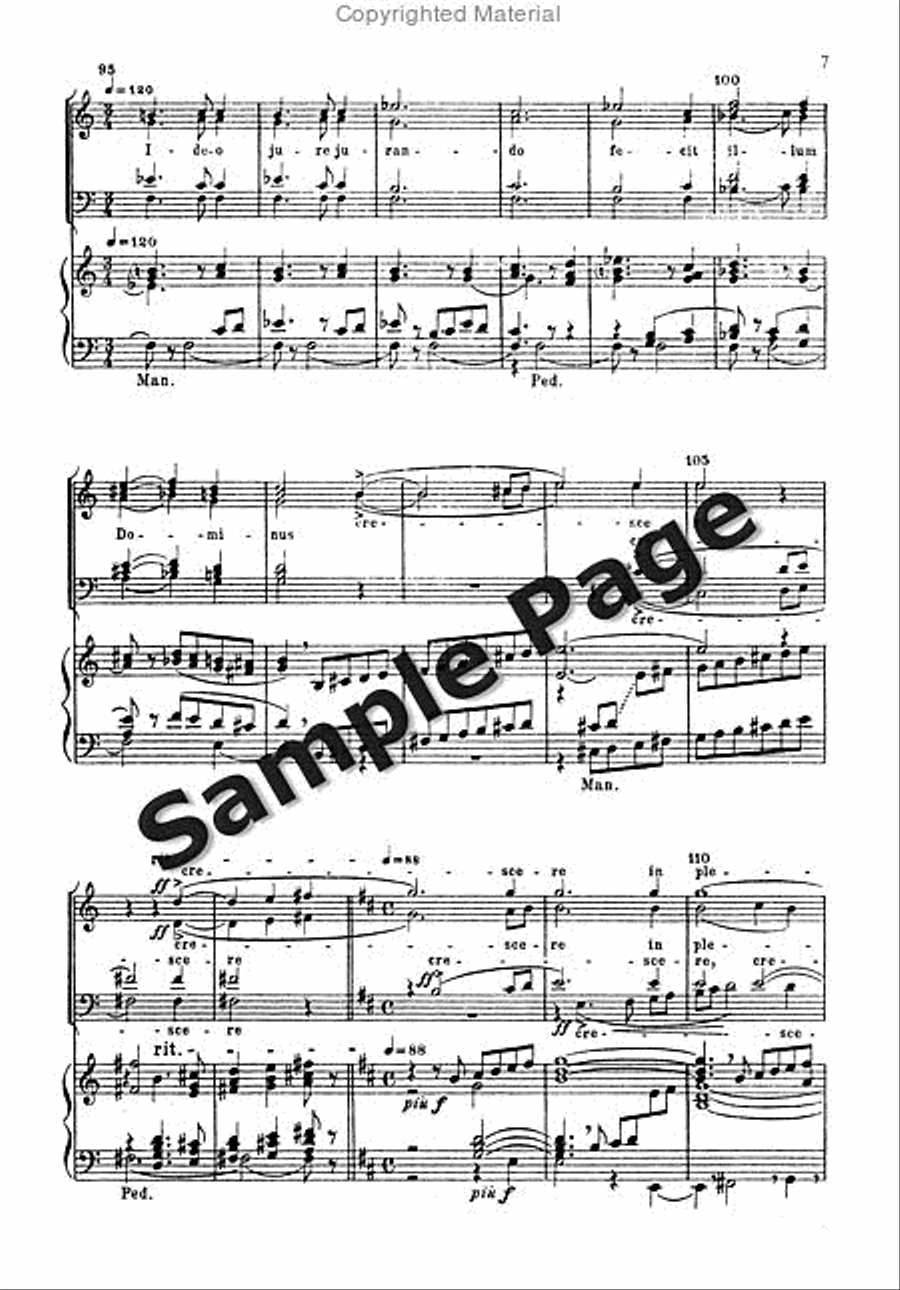 Ecce Sacerdos 4-Part scores gallery preview page 8