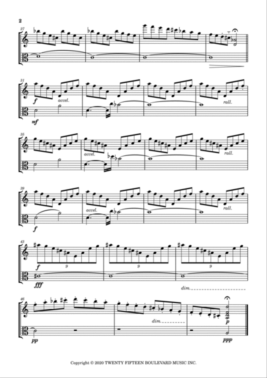 Homelander In Hallway String Duet scores gallery preview page 3