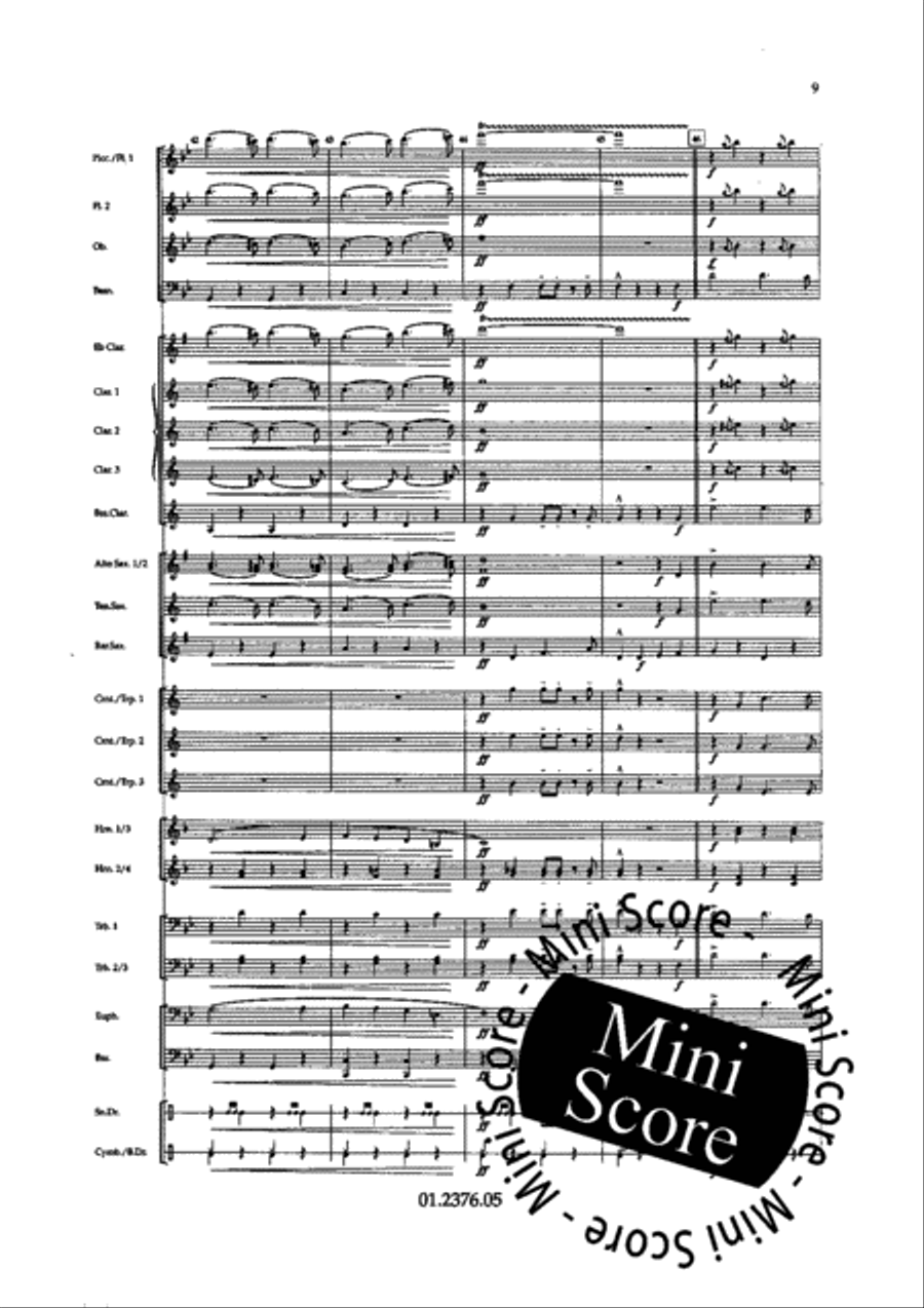 Splashing Sounds Concert Band scores gallery preview page 15