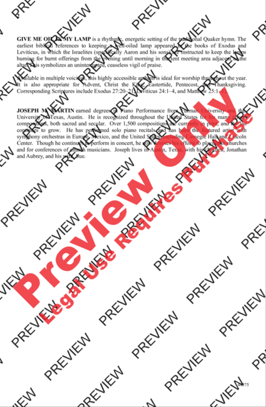 Give Me Oil in My Lamp Give Me Oil in My Lamp 4-Part scores gallery preview page 2