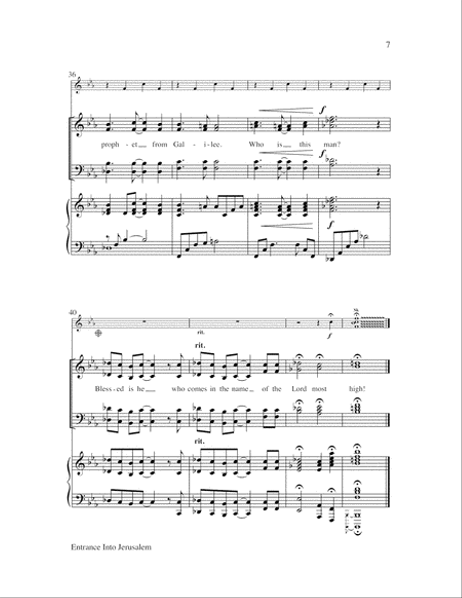Entrance into Jerusalem 4-Part scores gallery preview page 8