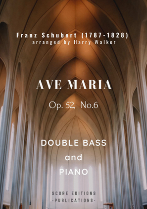 Book cover for Schubert: Ave Maria (for Double Bass and Piano)