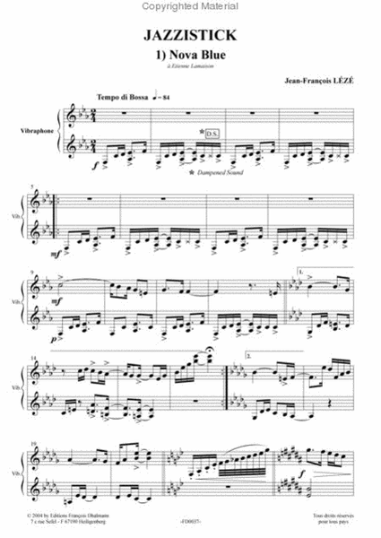 Jazzistick Piano - Sheet Music