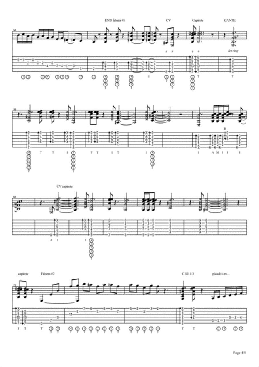 Chicuelo - Diapasion - 2 - A La Deriva Electric Guitar scores gallery preview page 4