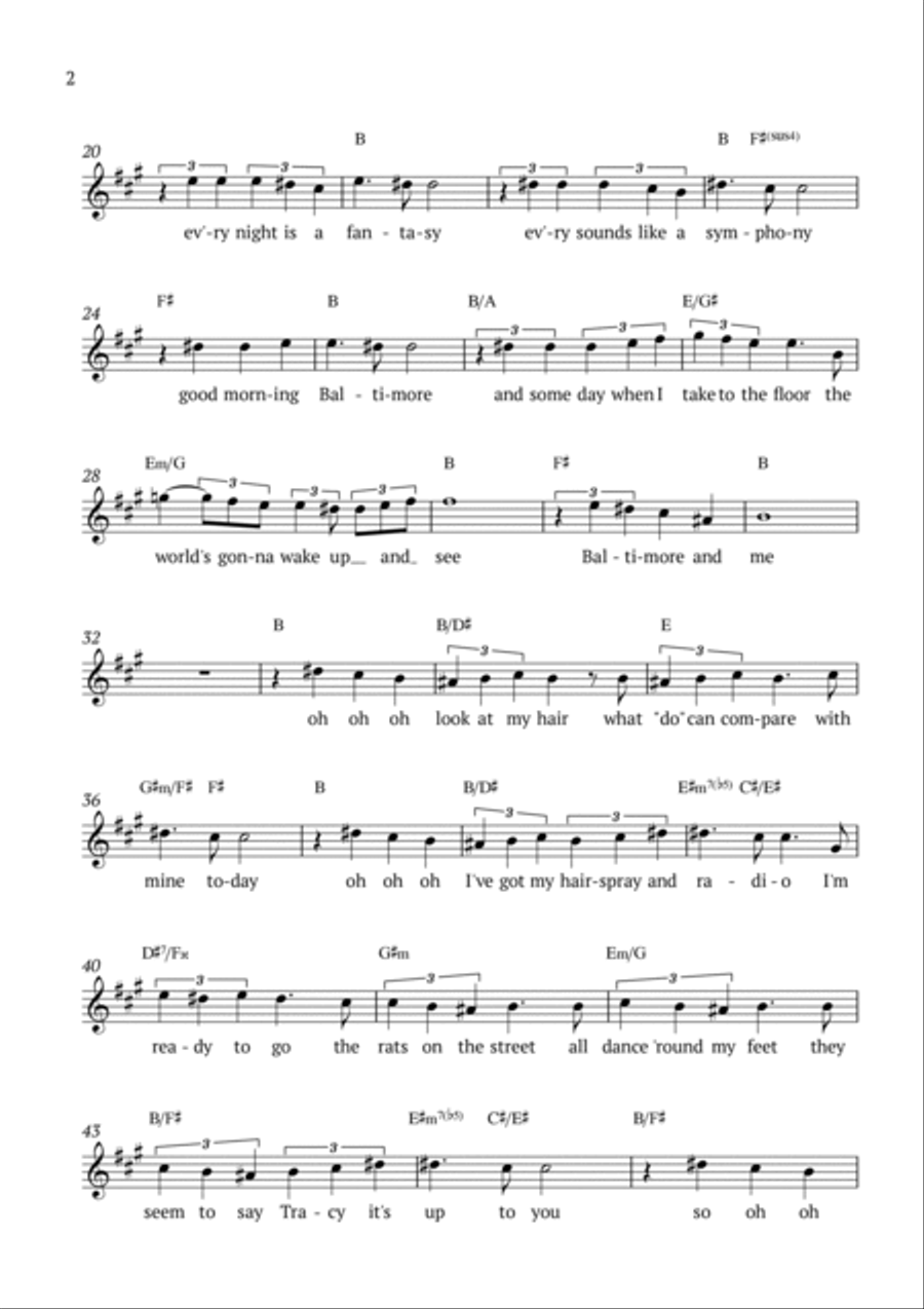 Good Morning Baltimore Piano scores gallery preview page 2