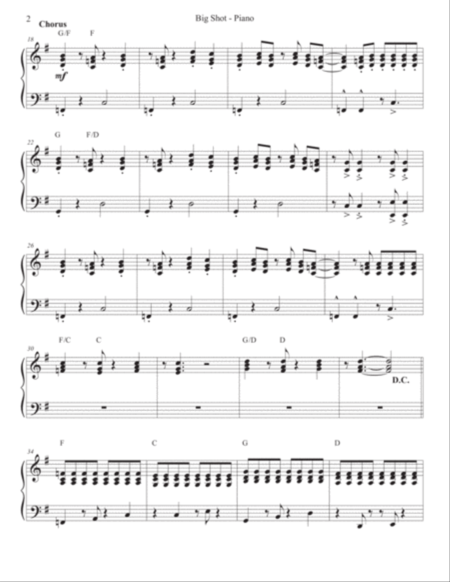 Big Shot Electric Guitar scores gallery preview page 3