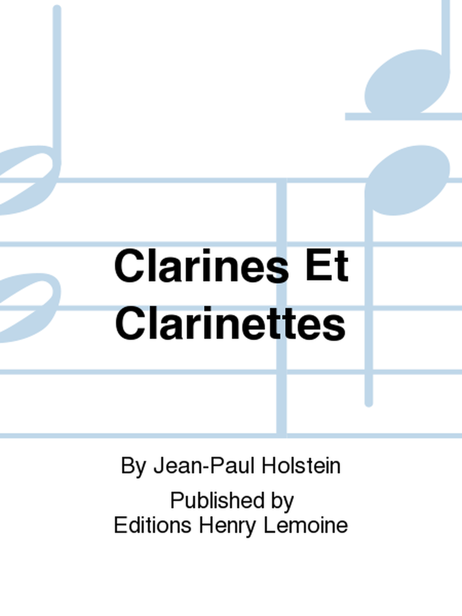 Clarines Et Clarinettes