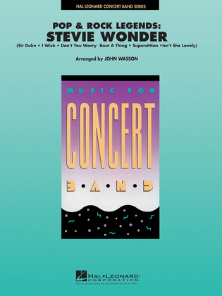 Book cover for Pop and Rock Legends: Stevie Wonder