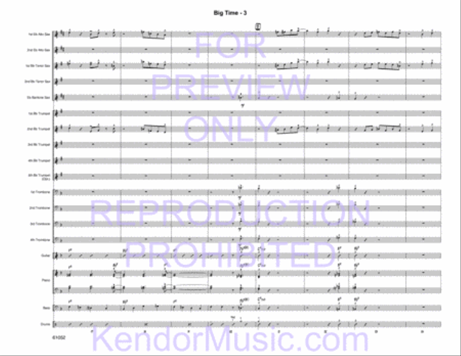Big Time Jazz Ensemble scores gallery preview page 5