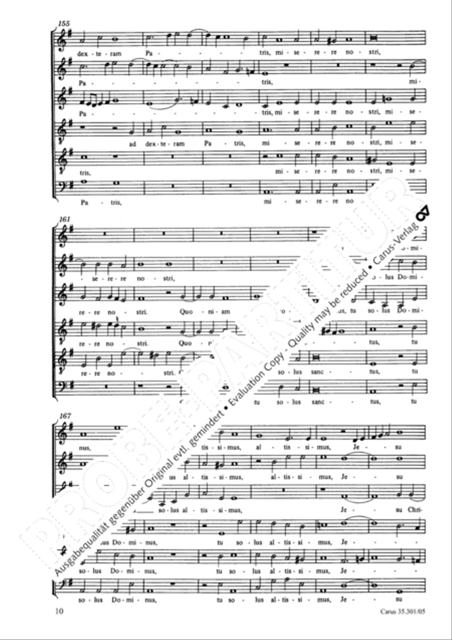 Missa brevis Missa brevis Choir scores gallery preview page 11