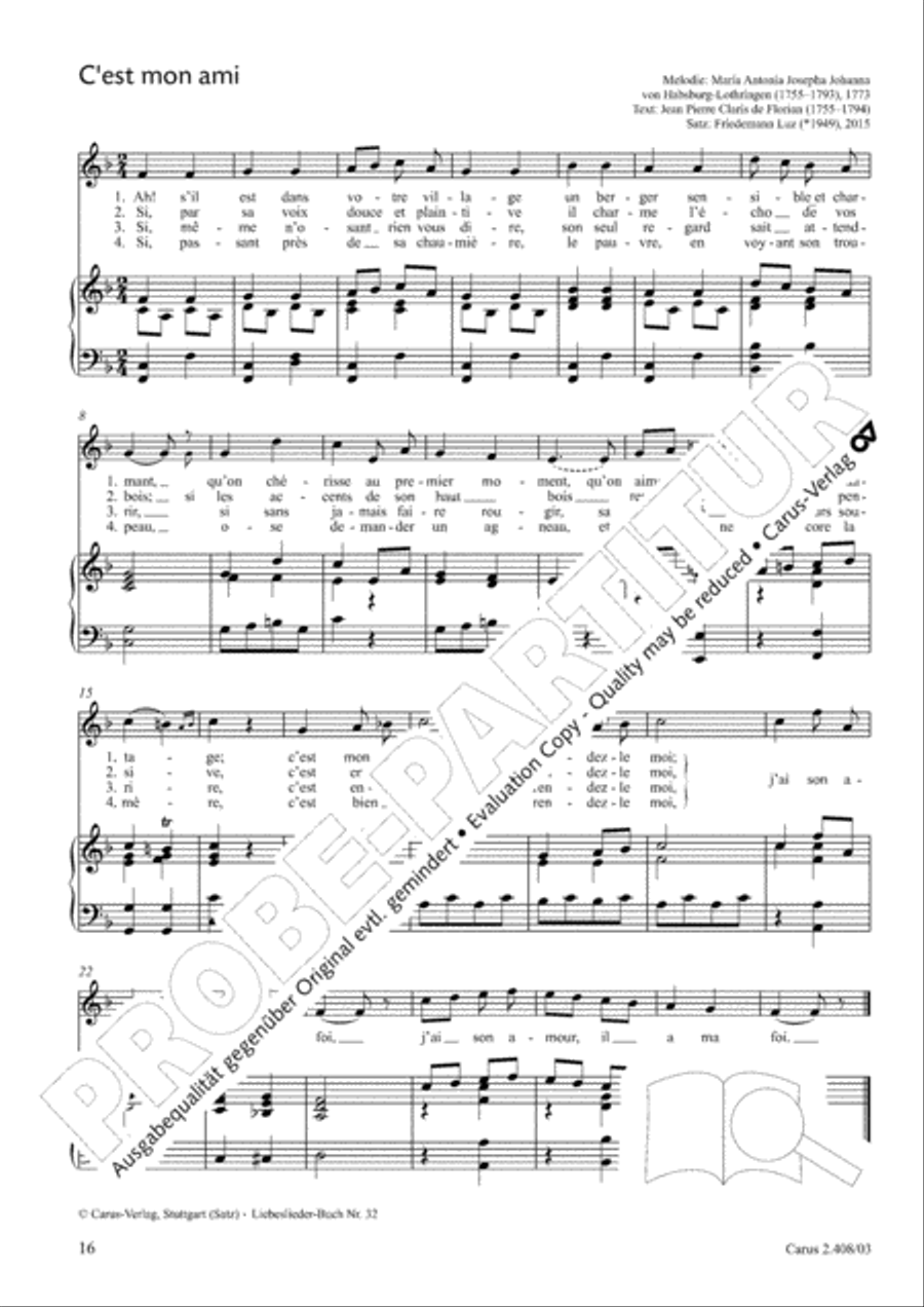Love songs. Collection for voice & piano. 80 arrangements for weddings and celebrations Voice scores gallery preview page 10