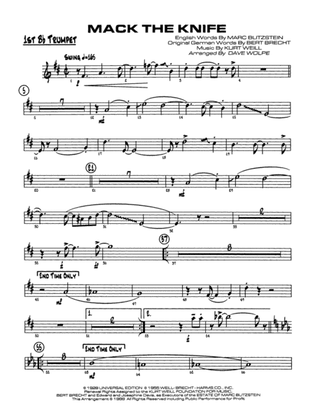 Mack the Knife (from The Threepenny Opera): 1st B-flat Trumpet