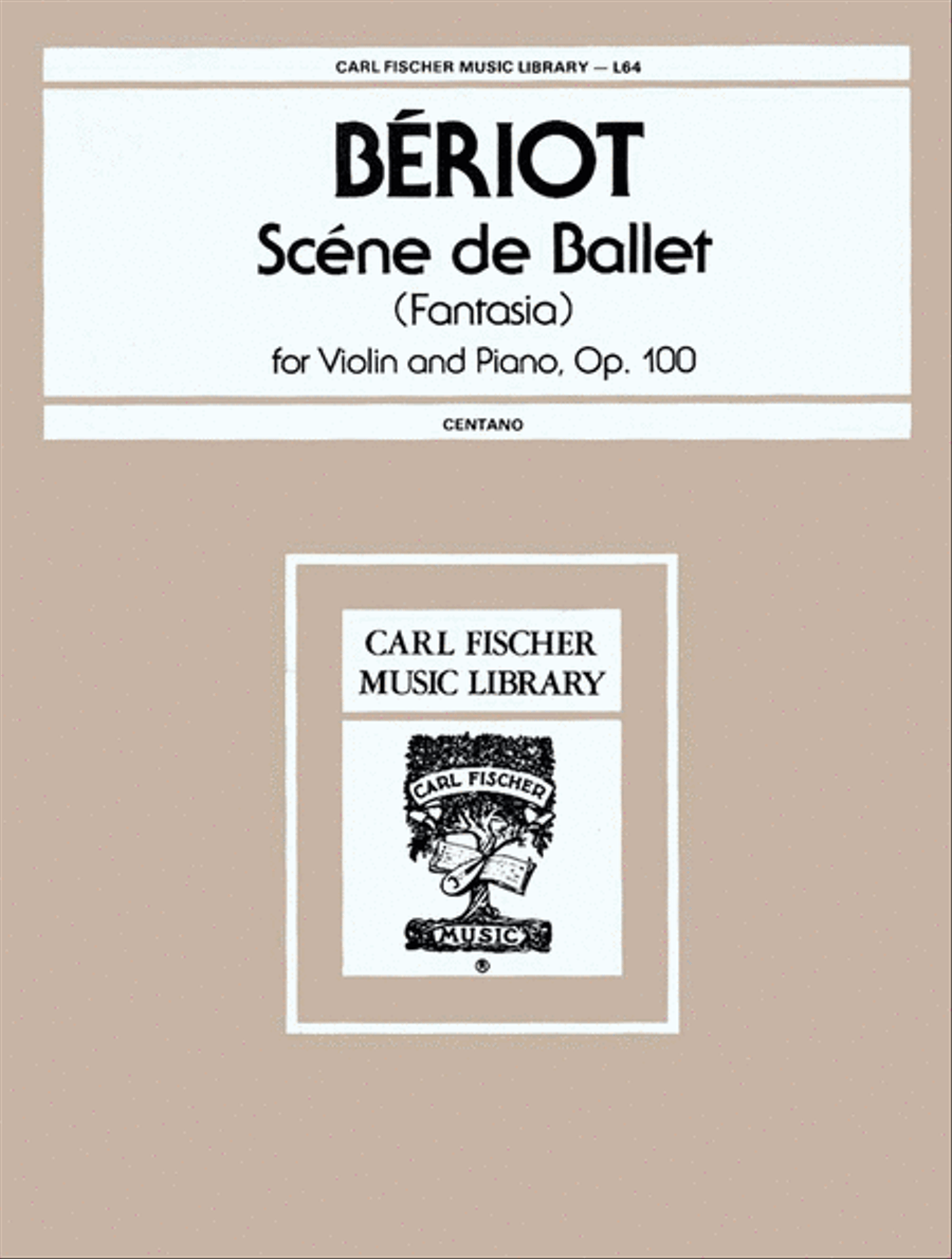 Scene De Ballet (Fantasia) Violin Solo scores gallery preview page 1