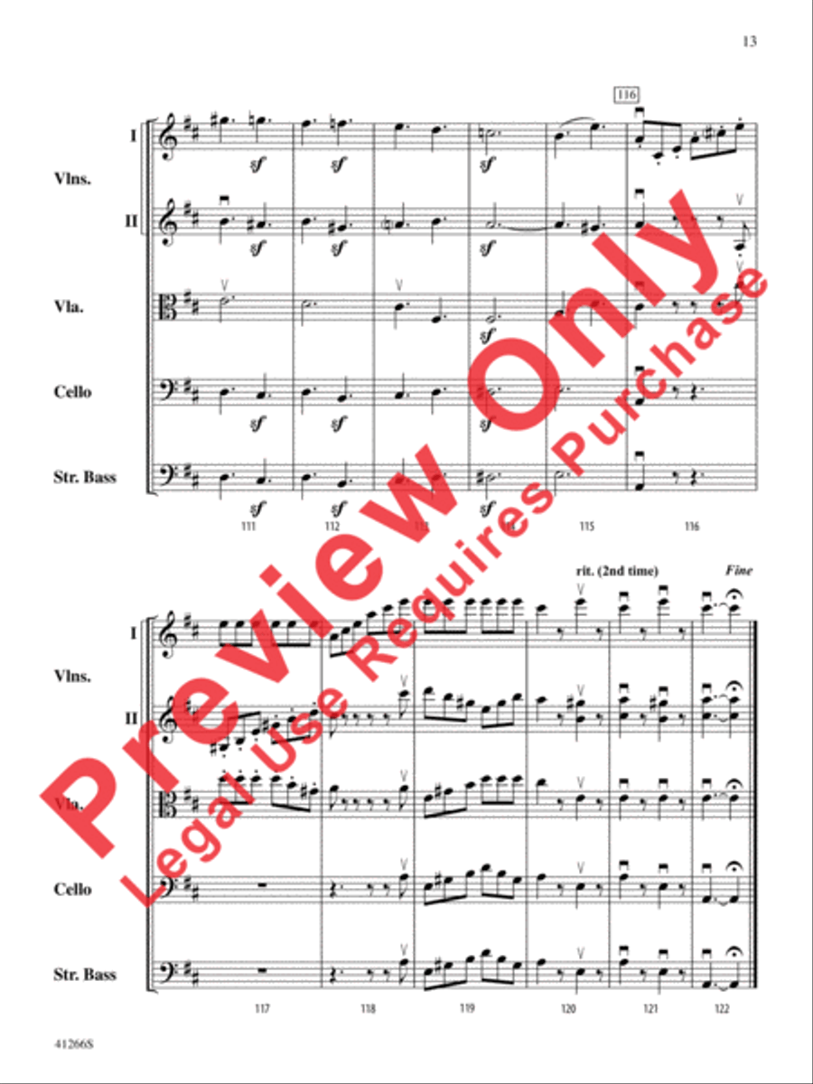 Adagio and Presto String Orchestra scores gallery preview page 14