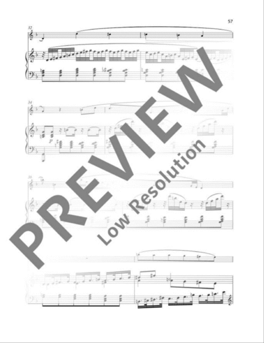 Pièce Flute Solo scores gallery preview page 5